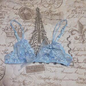 Victoria's Secret Light Blue Lace Bralette